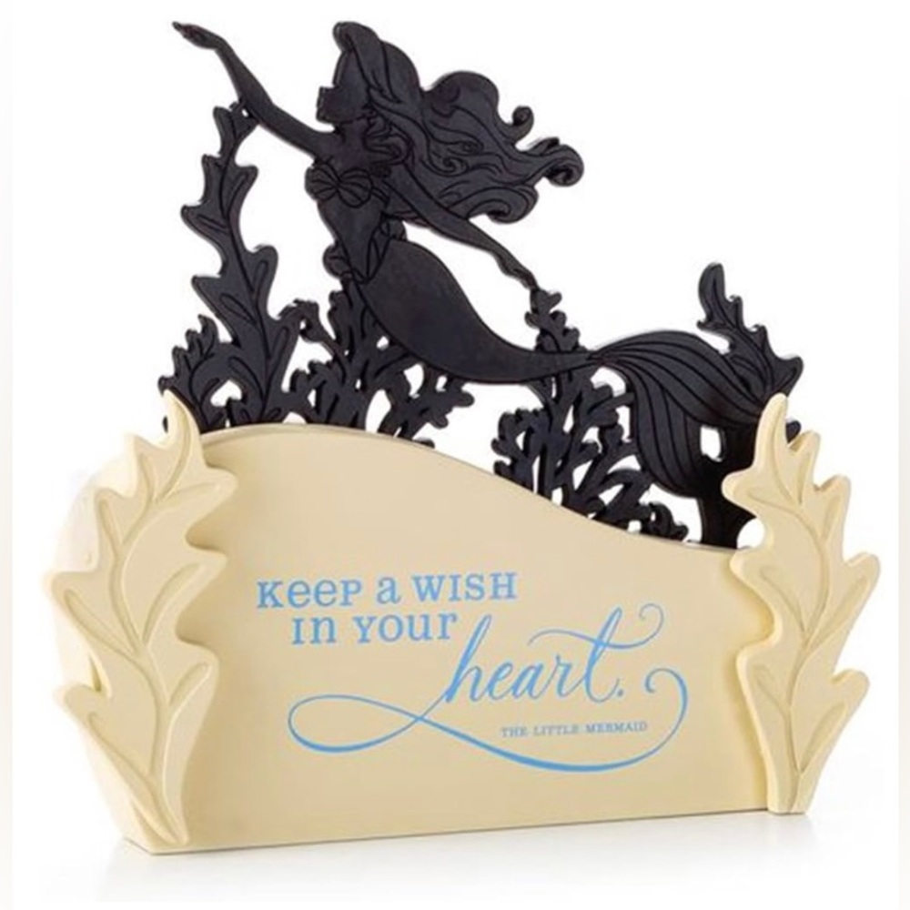 Disney Hallmark DYG9126 Ariel The Little Mermaid Word Silhouette-EUC